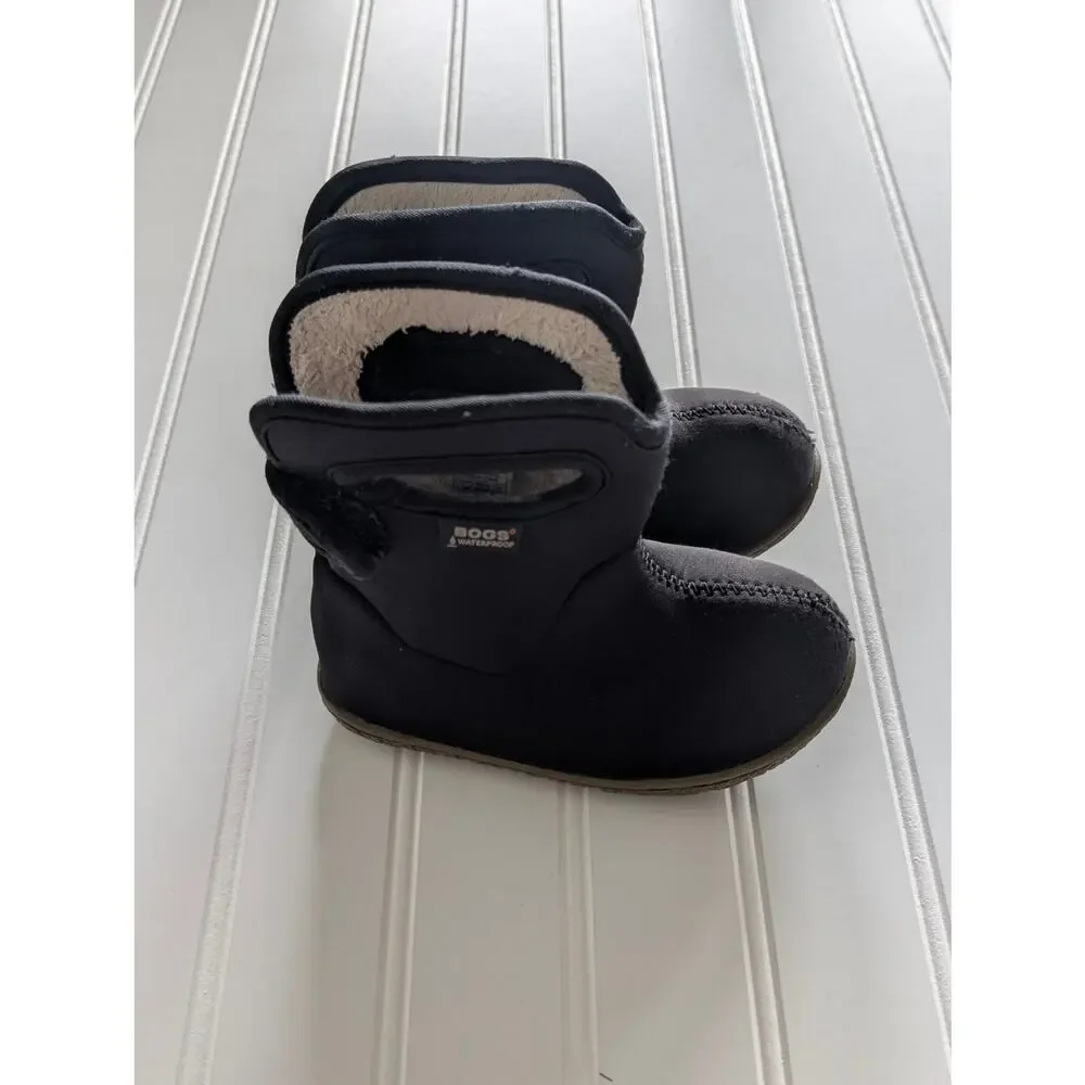 Bogs Infant/Toddler 7 Black Winter Boots